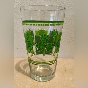 Vintage Libbey Shamrock pint glass